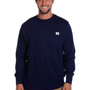 The Normal Brand‎ CIRCLE BACK LOGO LONG SLEEVE TEE Navy Size Smalll